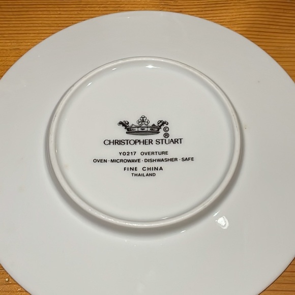 Christopher Stuart Y0217 Overture Fine China Cups and Saucers - Picture 7 of 15